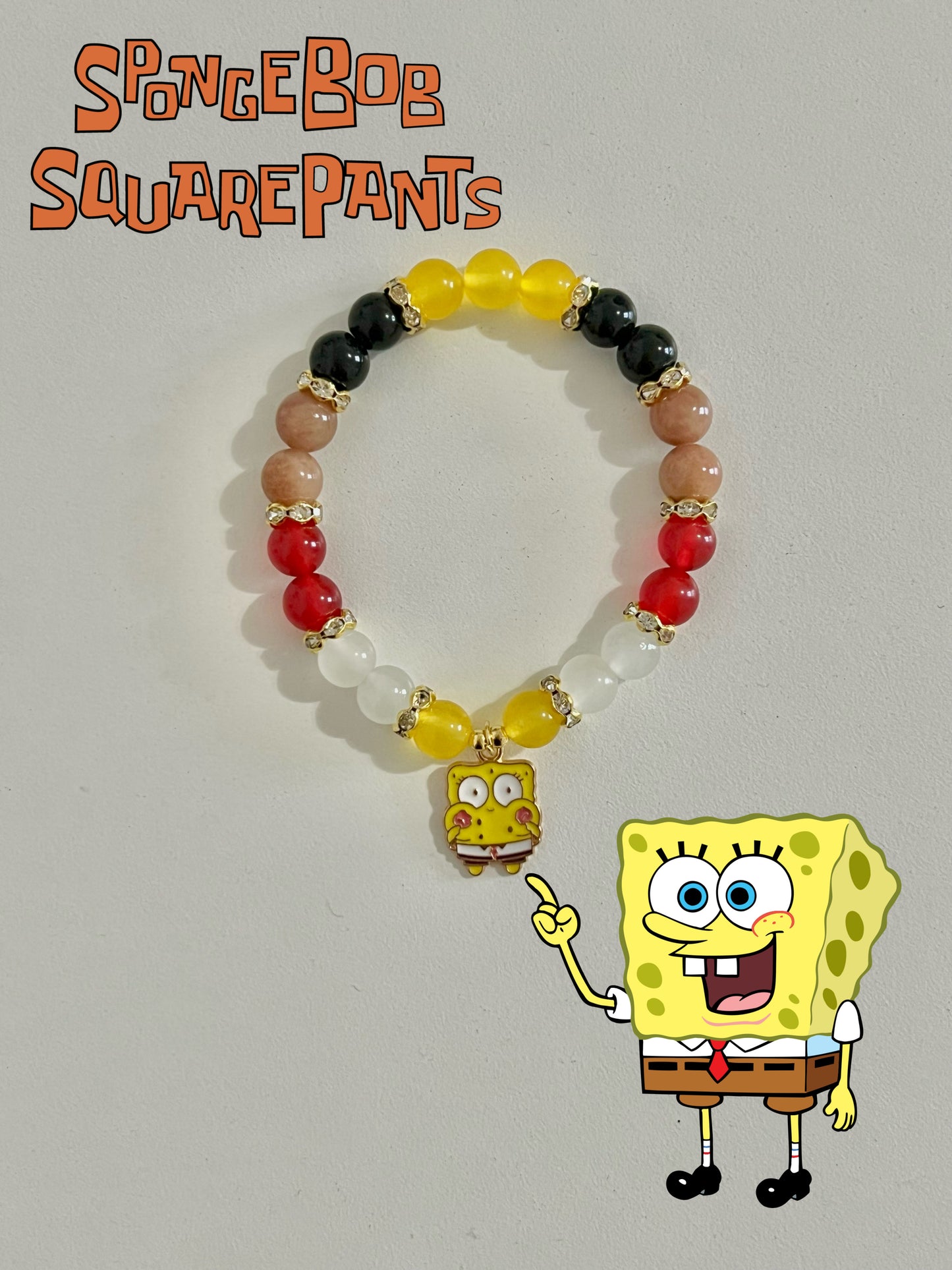 SpongeBob Beaded Bracelet