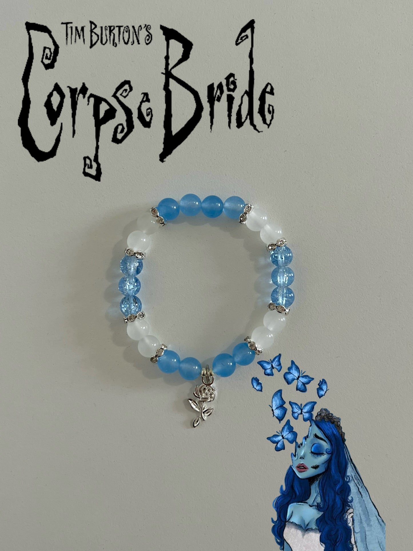 Emily/Corpse Bride Beaded Bracelet