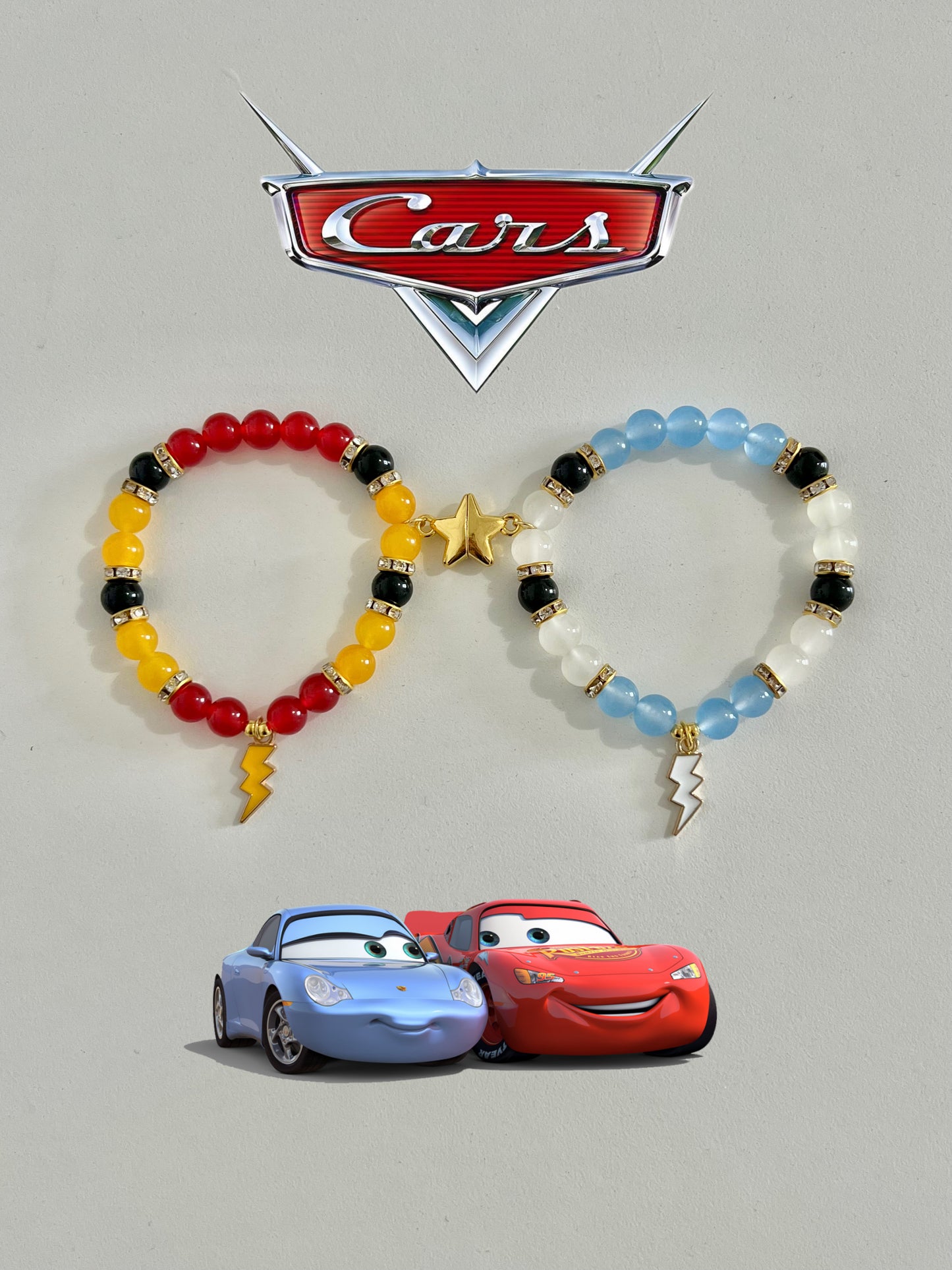 Lightning McQueen & Sally Bracelet Set