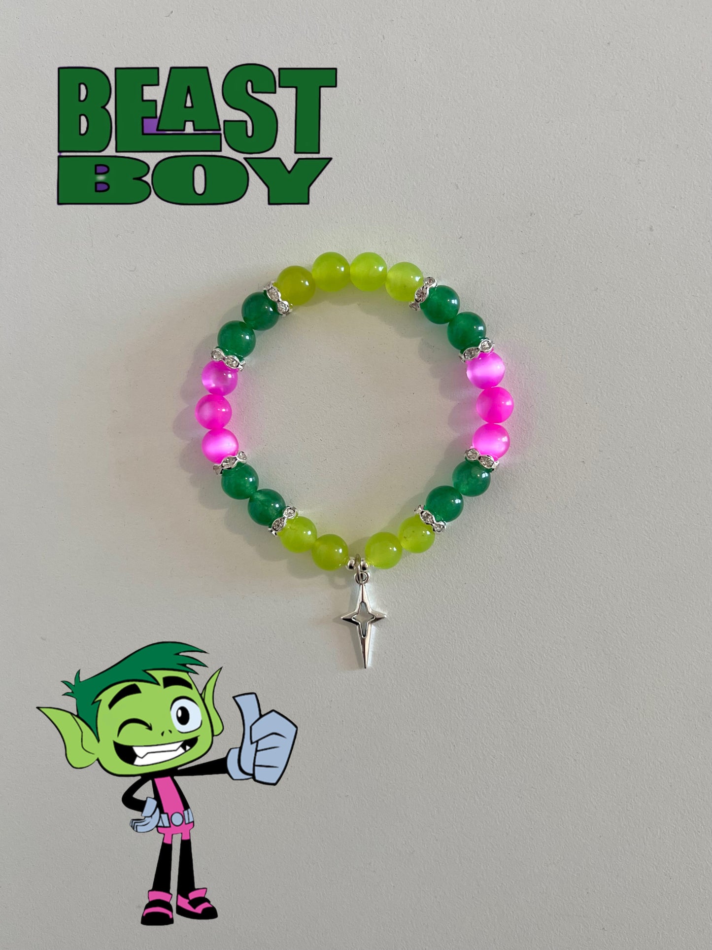 Beast Boy Beaded Bracelet