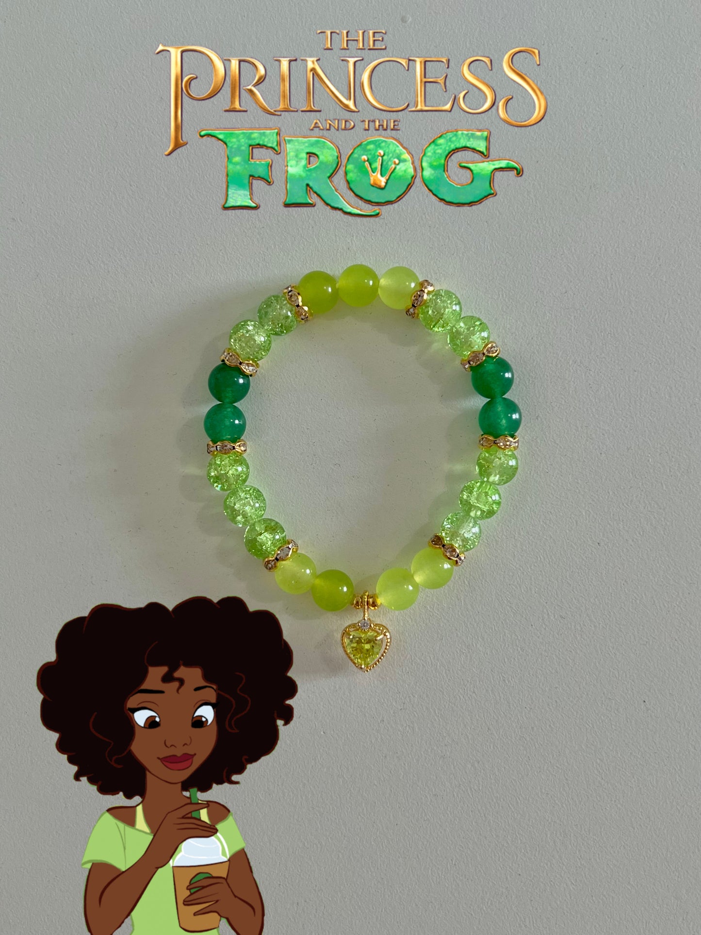 Green Dress Tiana Beaded Bracelet