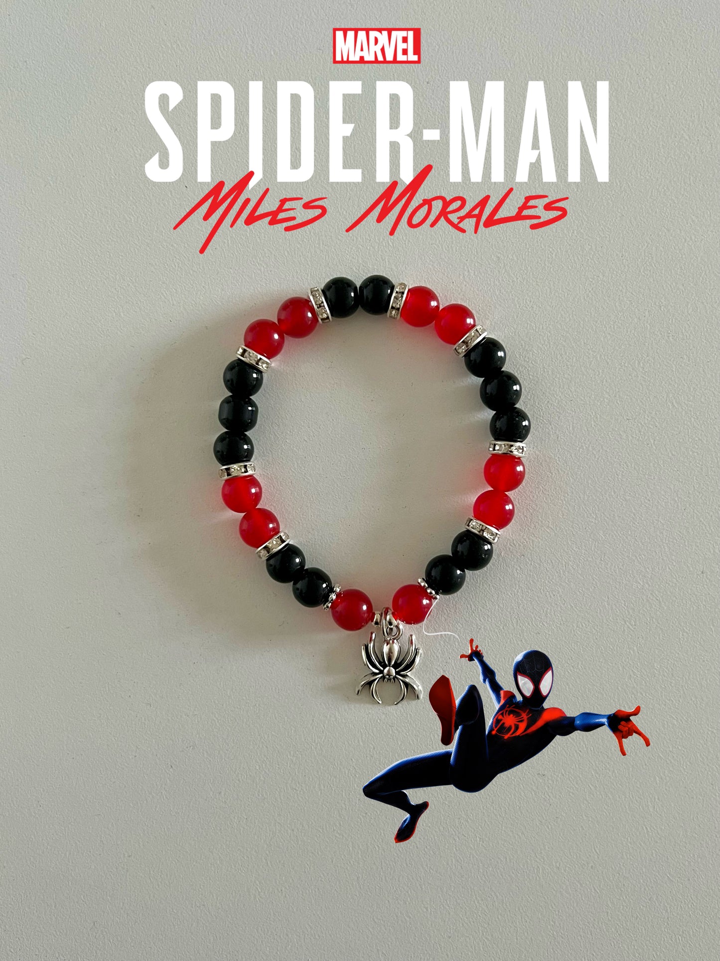 Miles Morales Beaded Bracelet