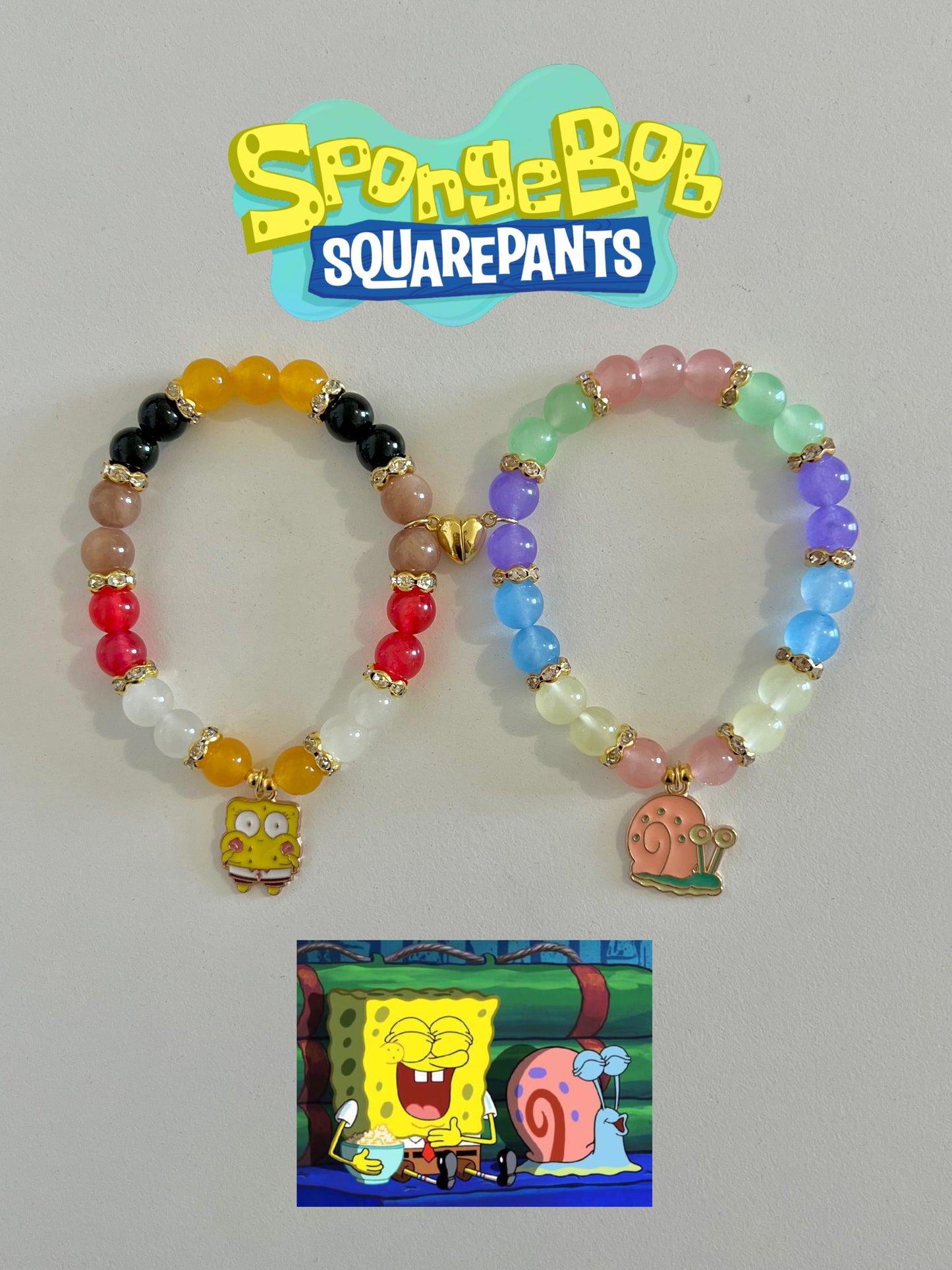 SpongeBob & Gary Bracelet Set