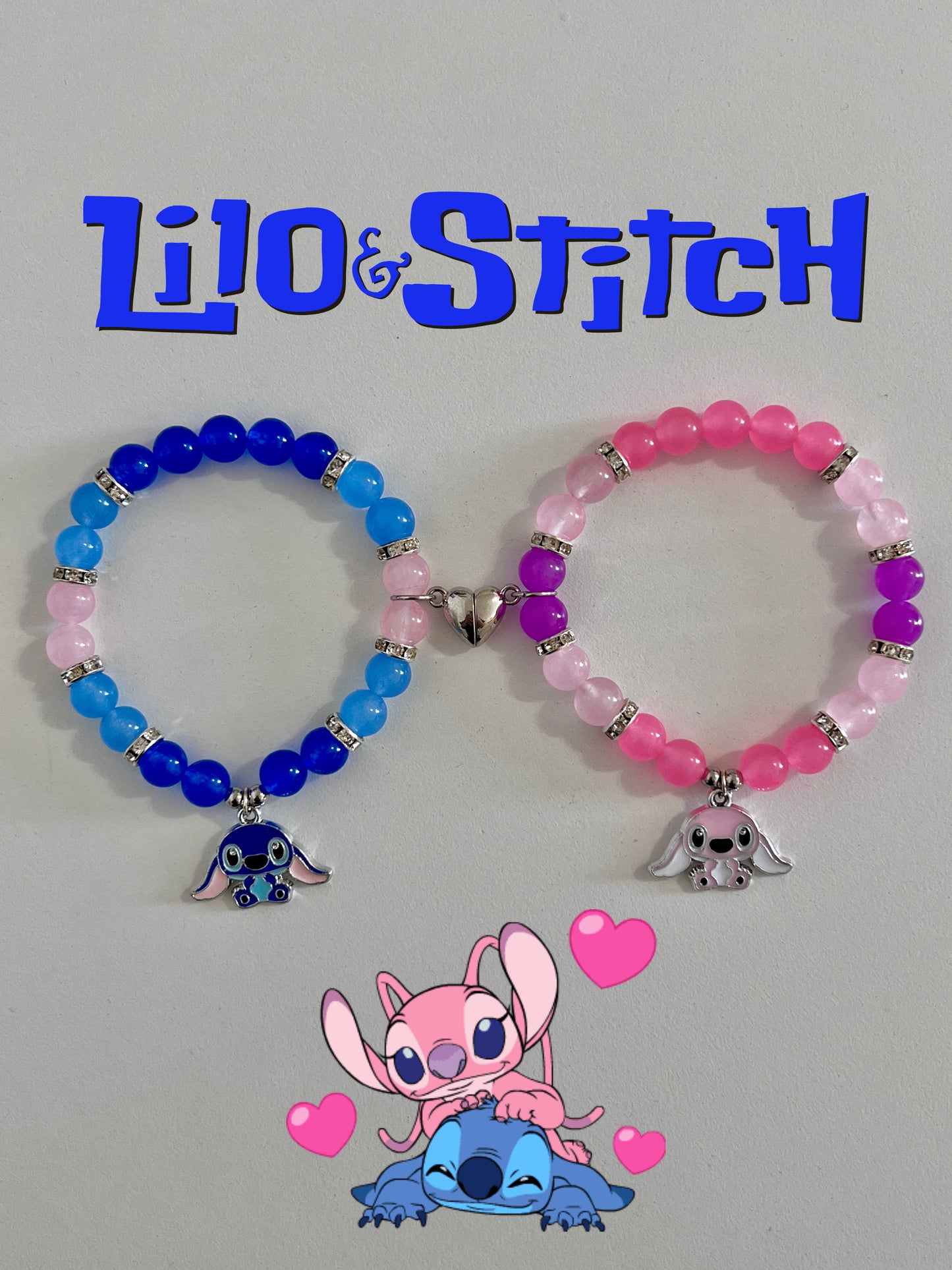 Angel & Stitch Bracelet Set