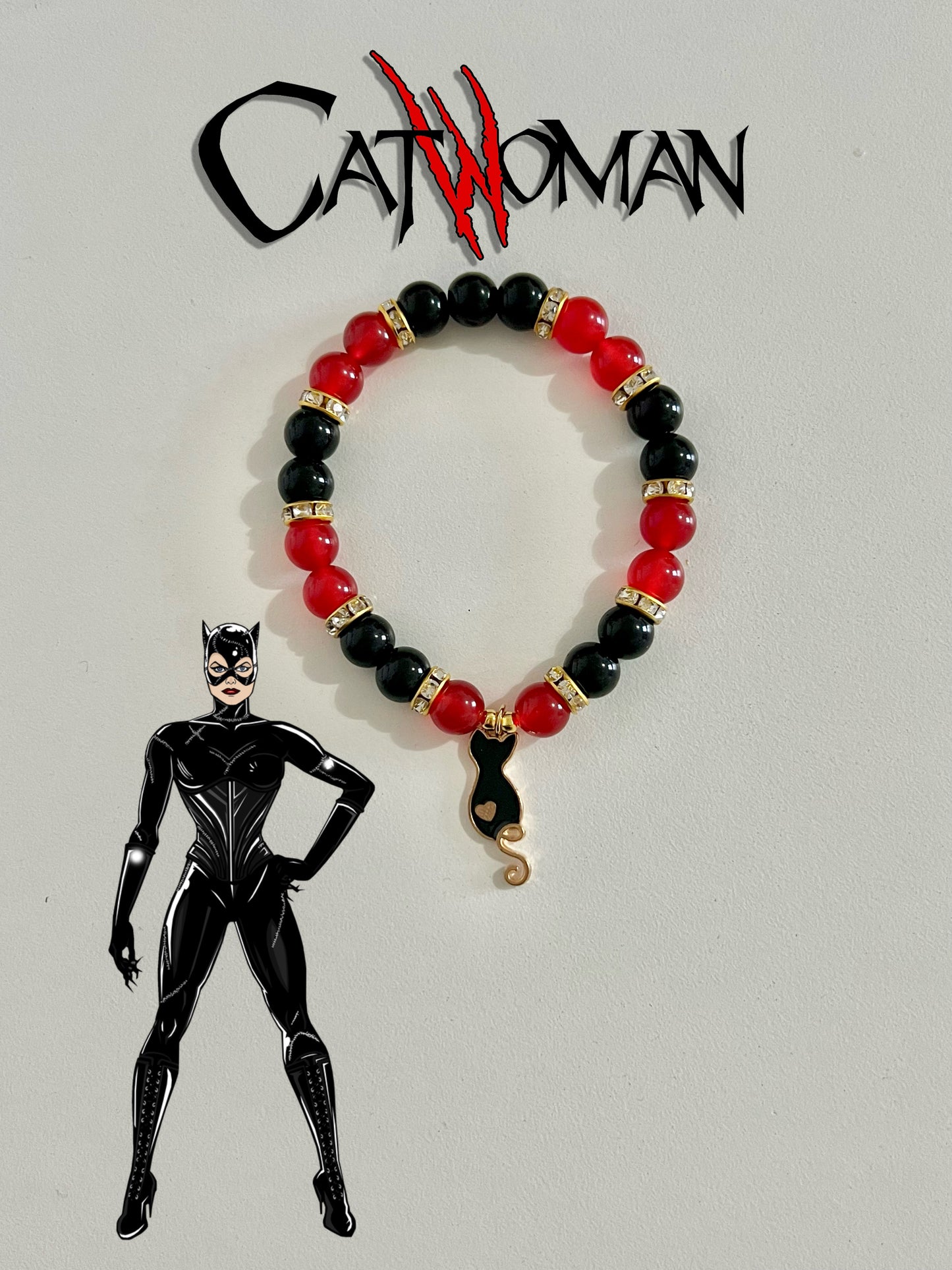 Cat Woman Beaded Bracelet