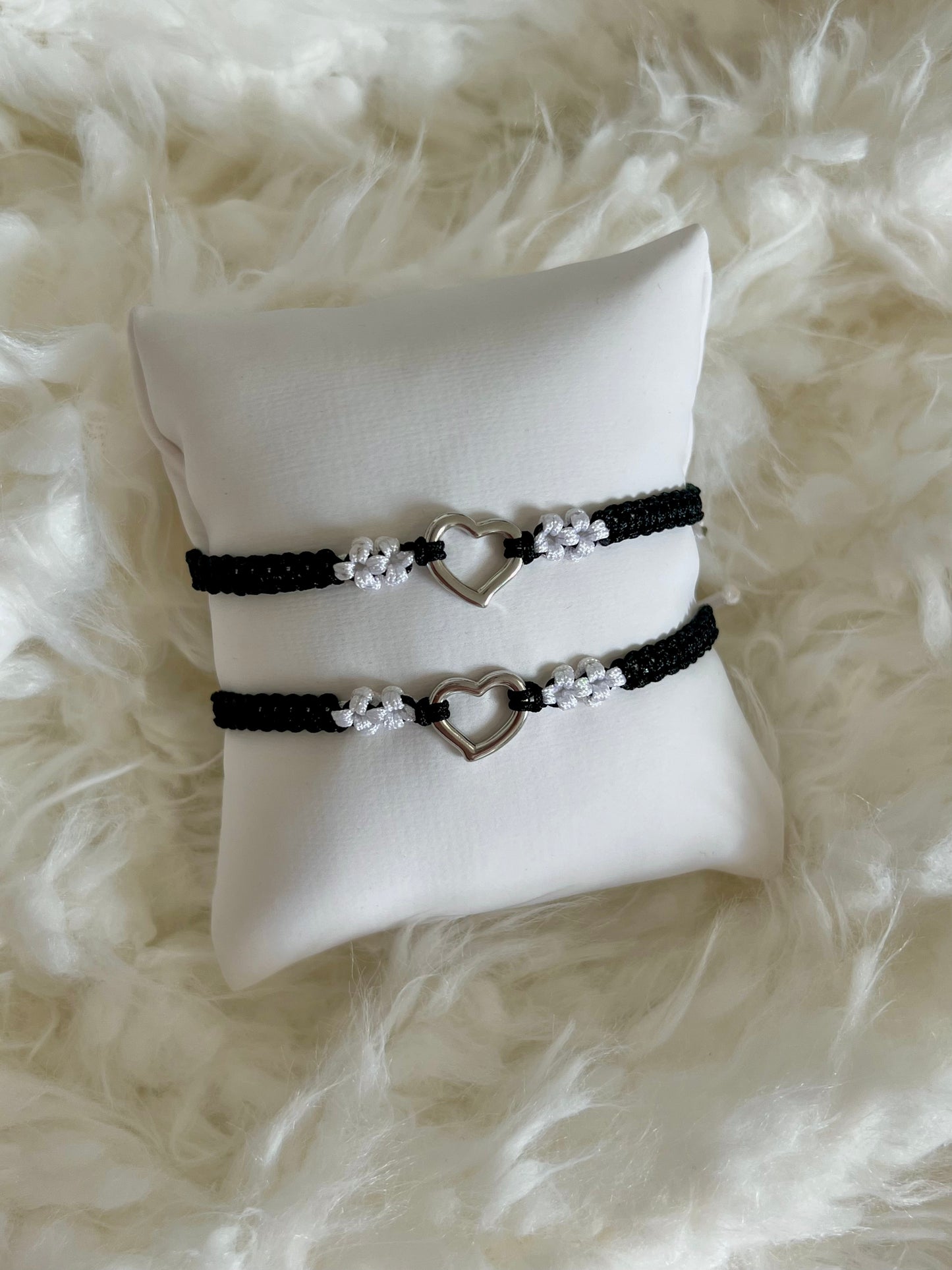 Black Heart Exclusive Braided Bracelet