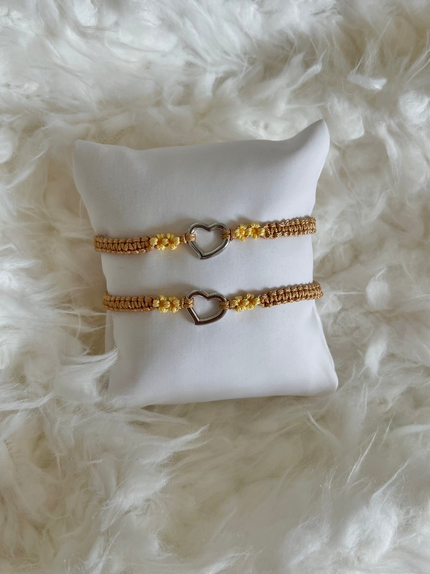 Brown Heart Exclusive Braided Bracelet