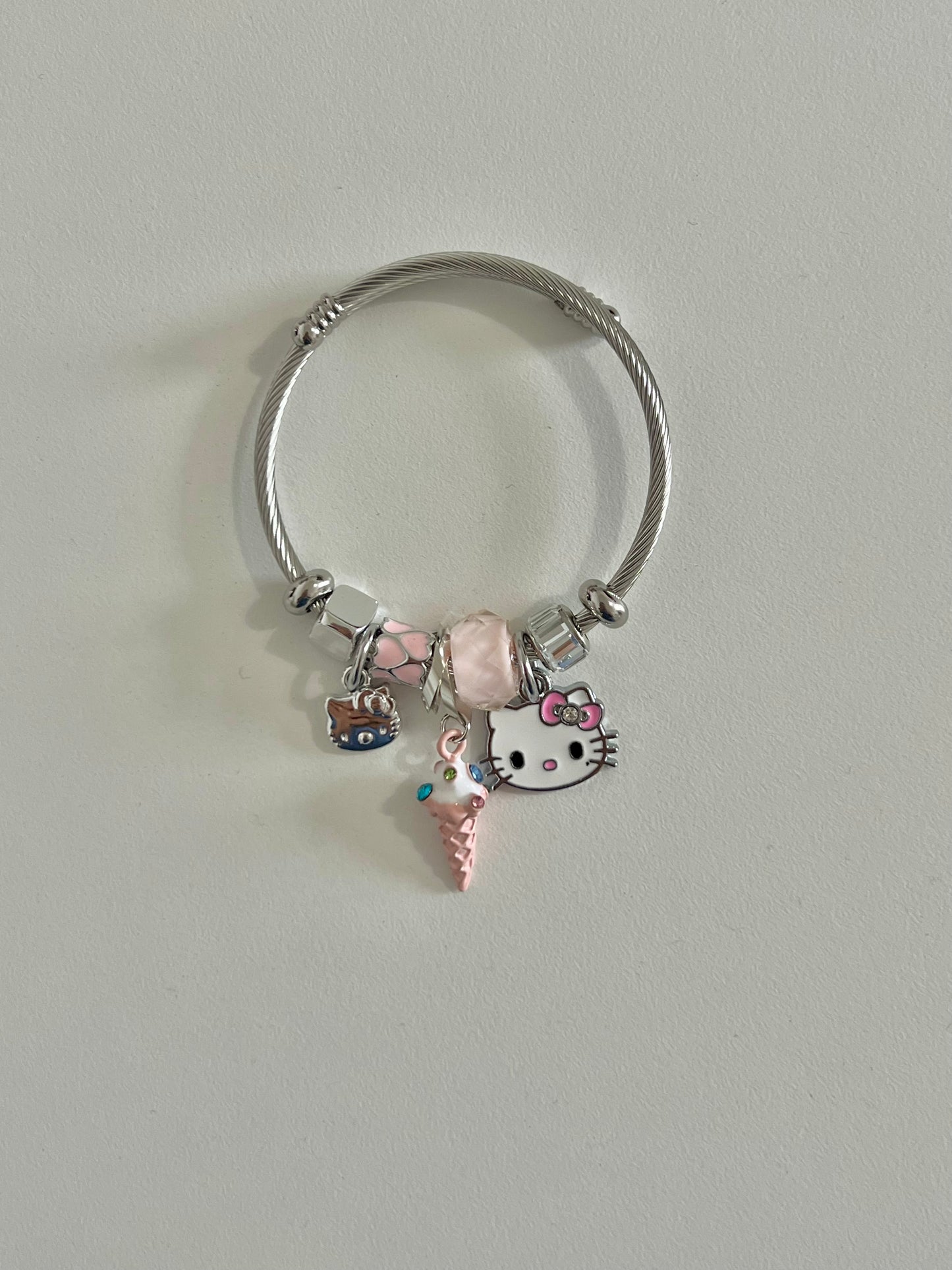 Pink Ice Cream Hello Kitty Bangle