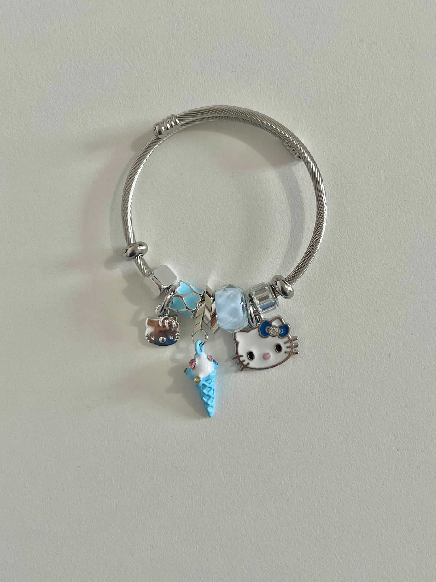 Blue Ice Cream Hello Kitty Bangle