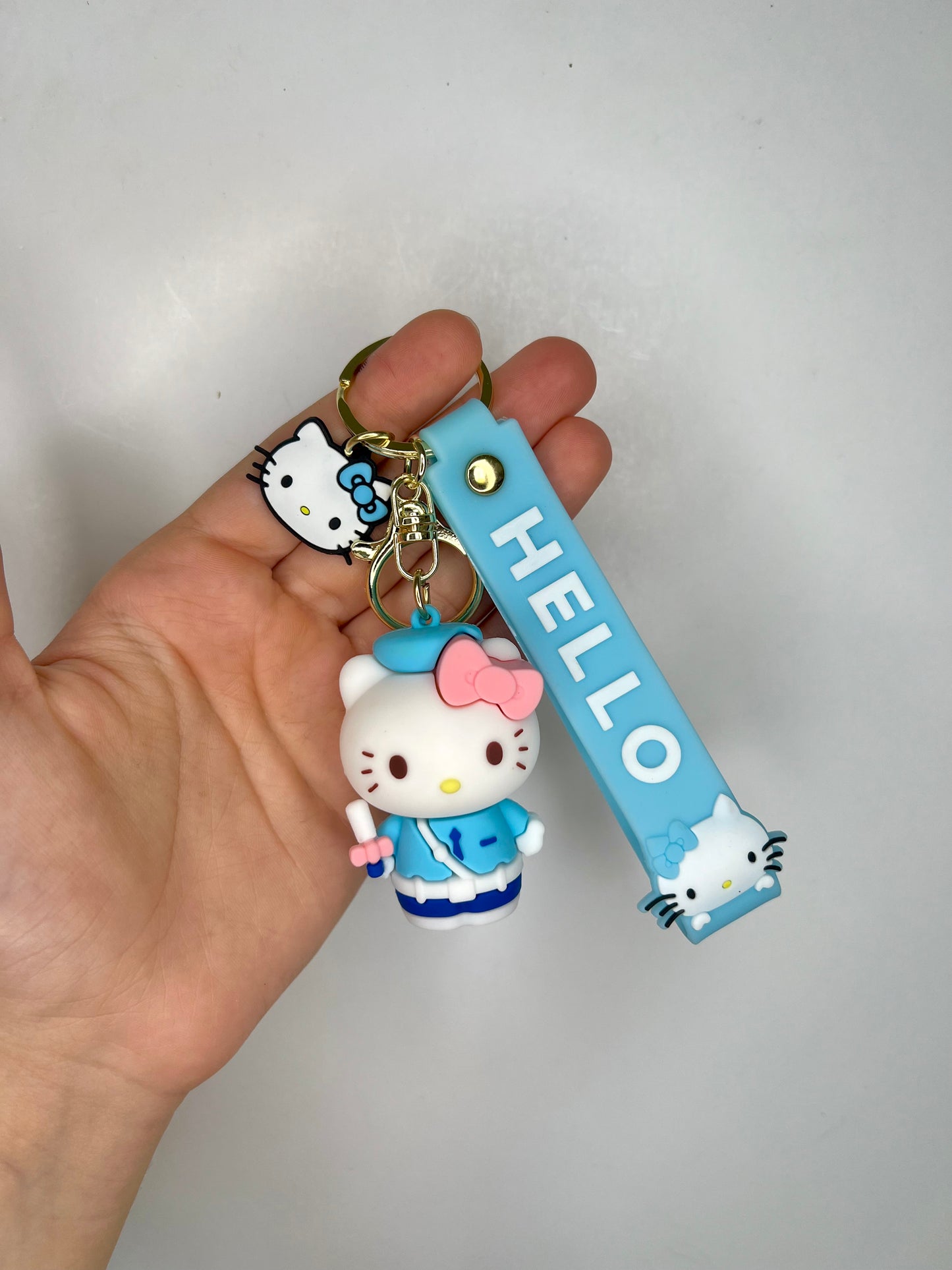 Police Officer Hello Kitty Keychain