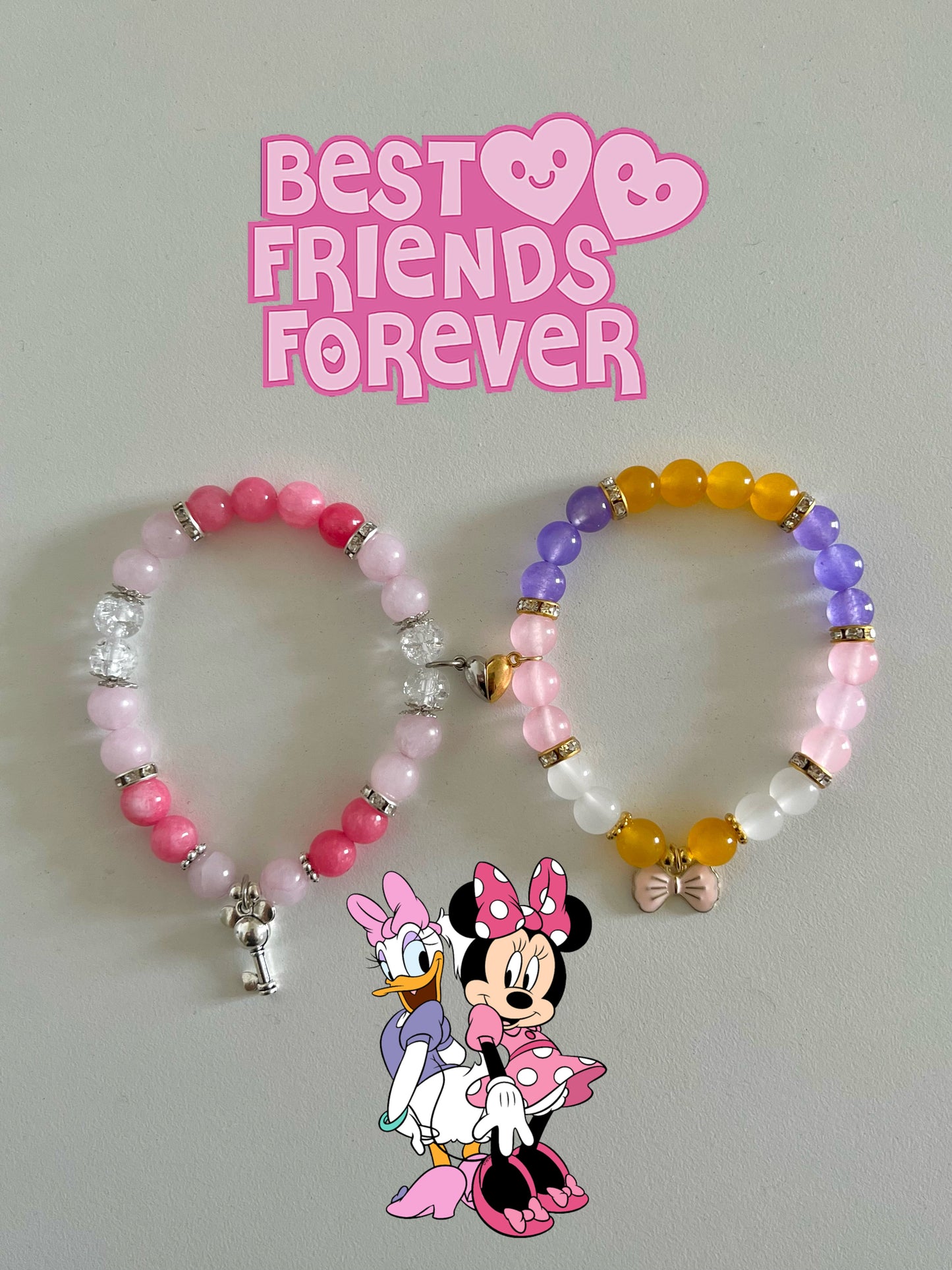 Minnie Mouse & Daisy Duck Bracelet Set