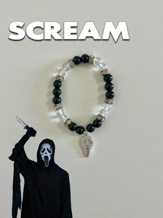 OG Black Scream Beaded Bracelet