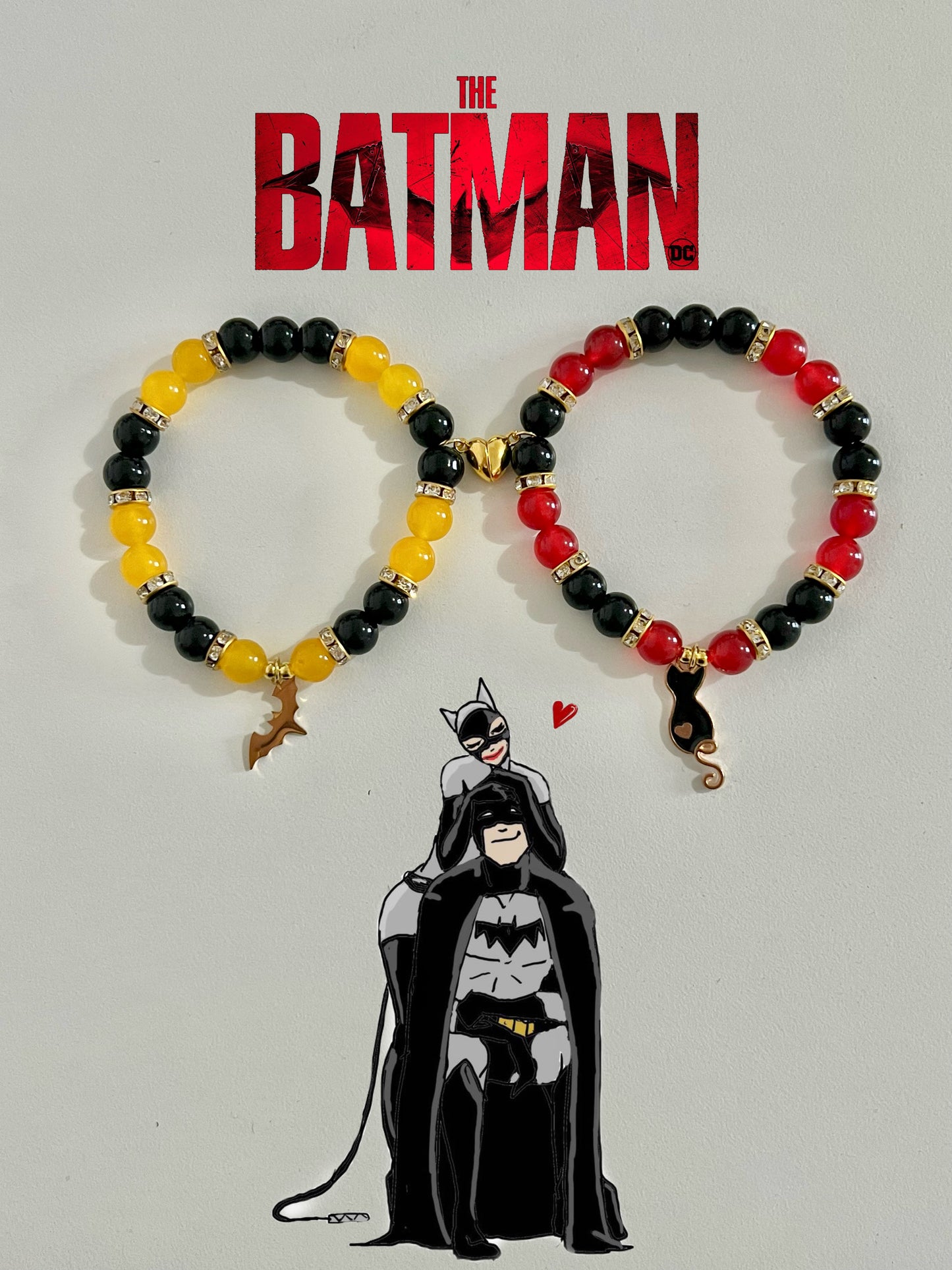 Batman & Catwoman Bracelet Set