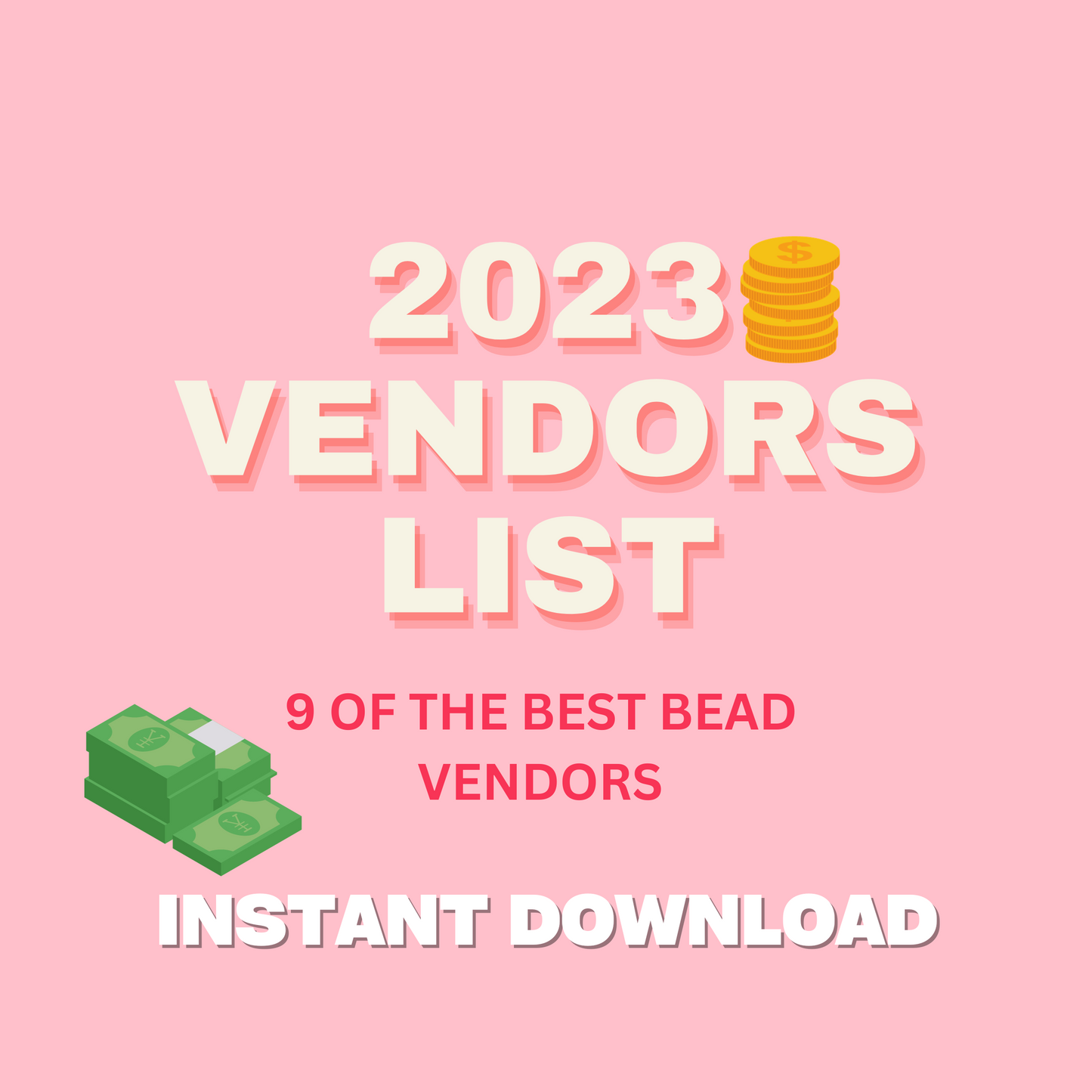 2023 VENDORS LIST *UPDATED VERSION* (Instantly emailed)