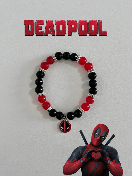 Comic Deadpool Beaded Bracelet