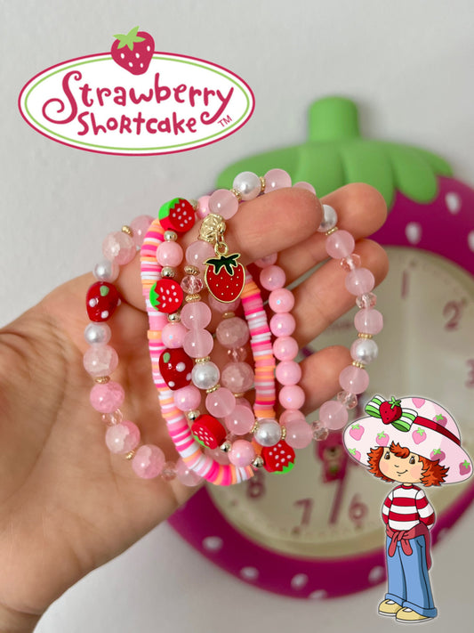 Strawberry Set #5 Exclusive Beaded Bracelet