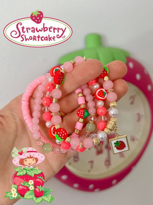 Strawberry Set #2 Exclusive Beaded Bracelet