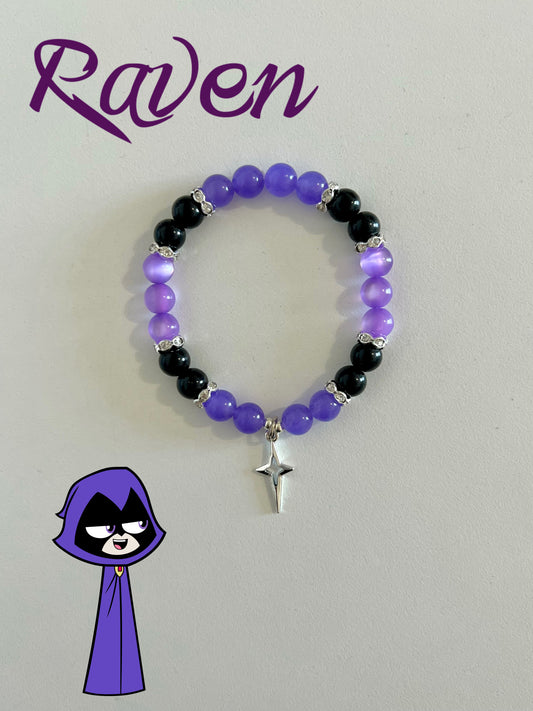 Raven Beaded Bracelet