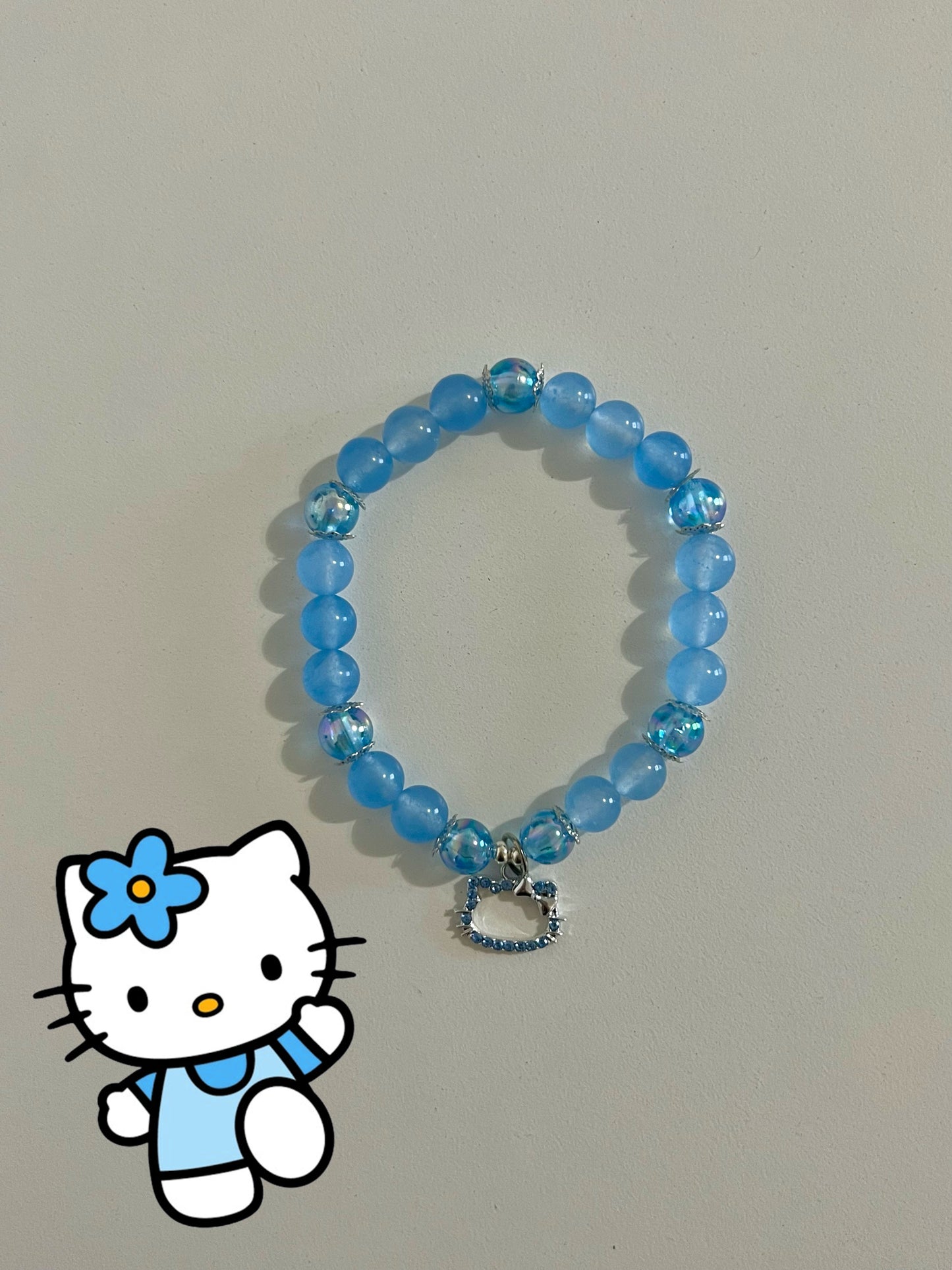 Blue Hello Kitty Exclusive Beaded Bracelet