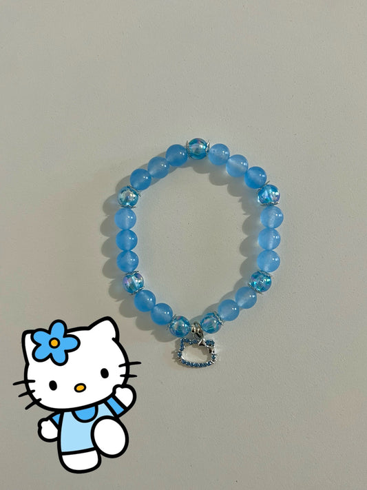 Blue Hello Kitty Exclusive Beaded Bracelet