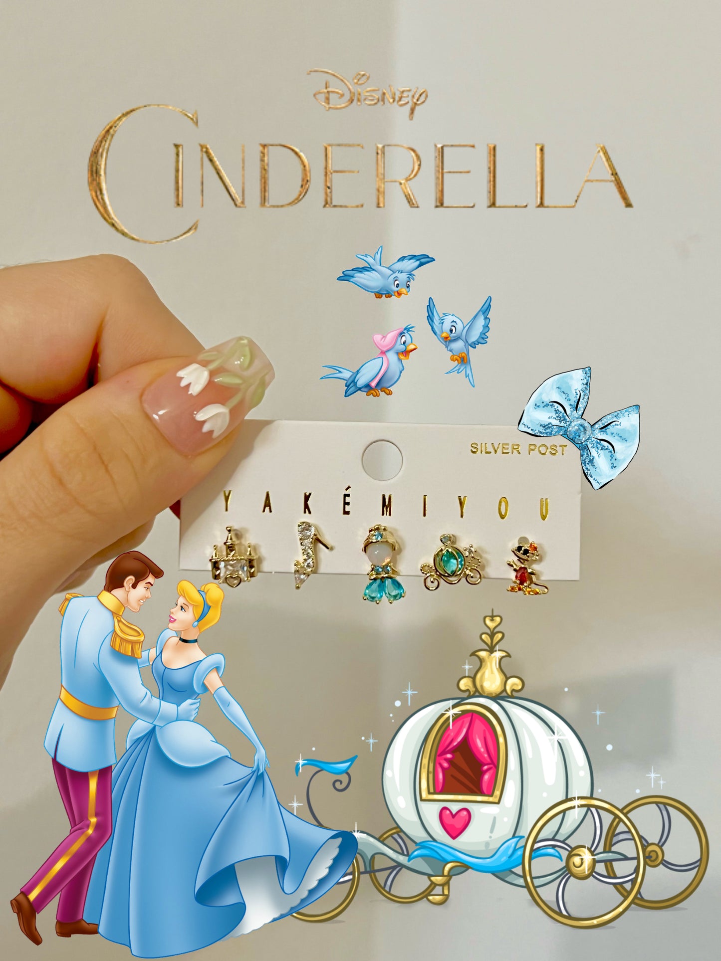 Cinderella Earrings Set