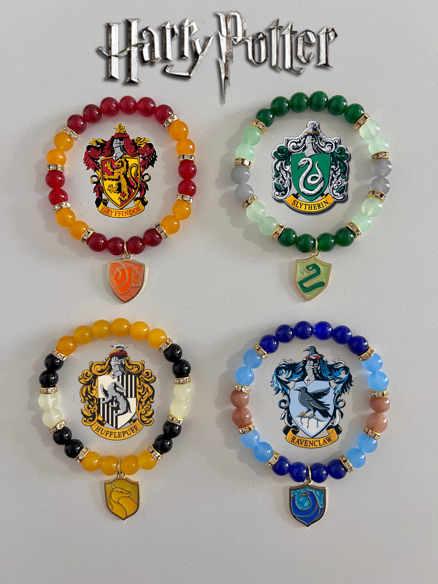 Hogwart Houses Beaded Bracelet Set