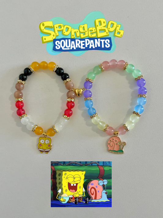 SpongeBob & Gary Bracelet Set