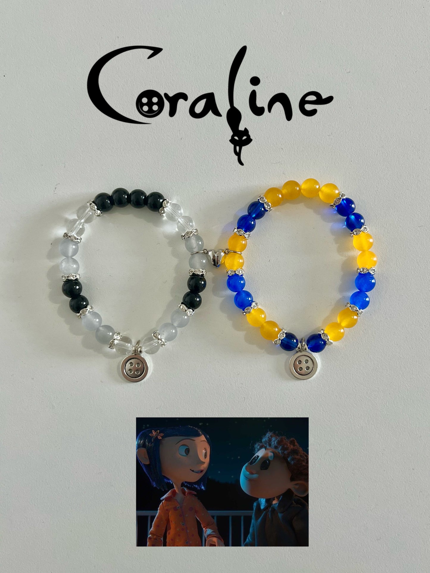 Coraline & Wybie Bracelet Set
