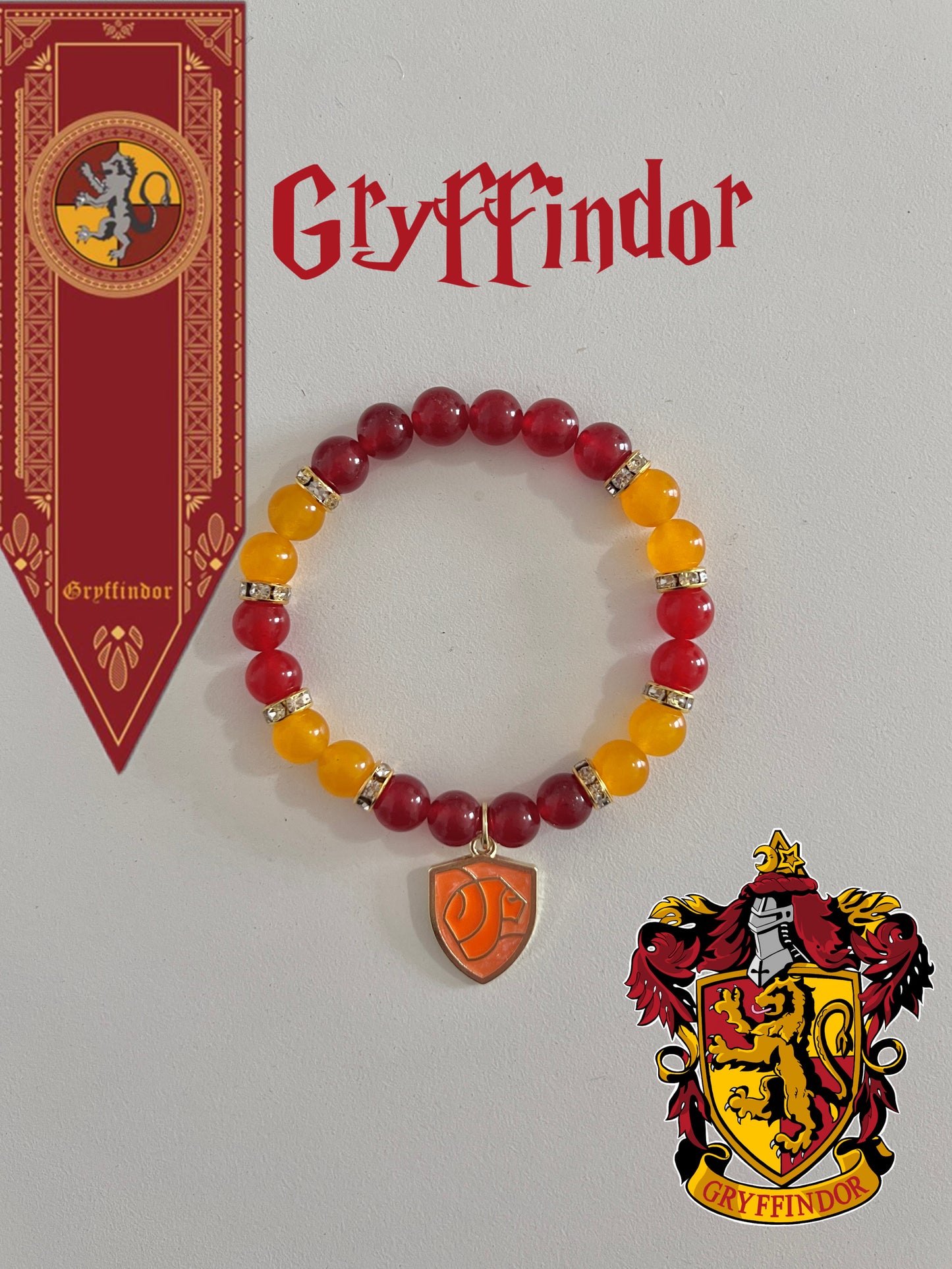 Gryffindor Beaded Bracelet