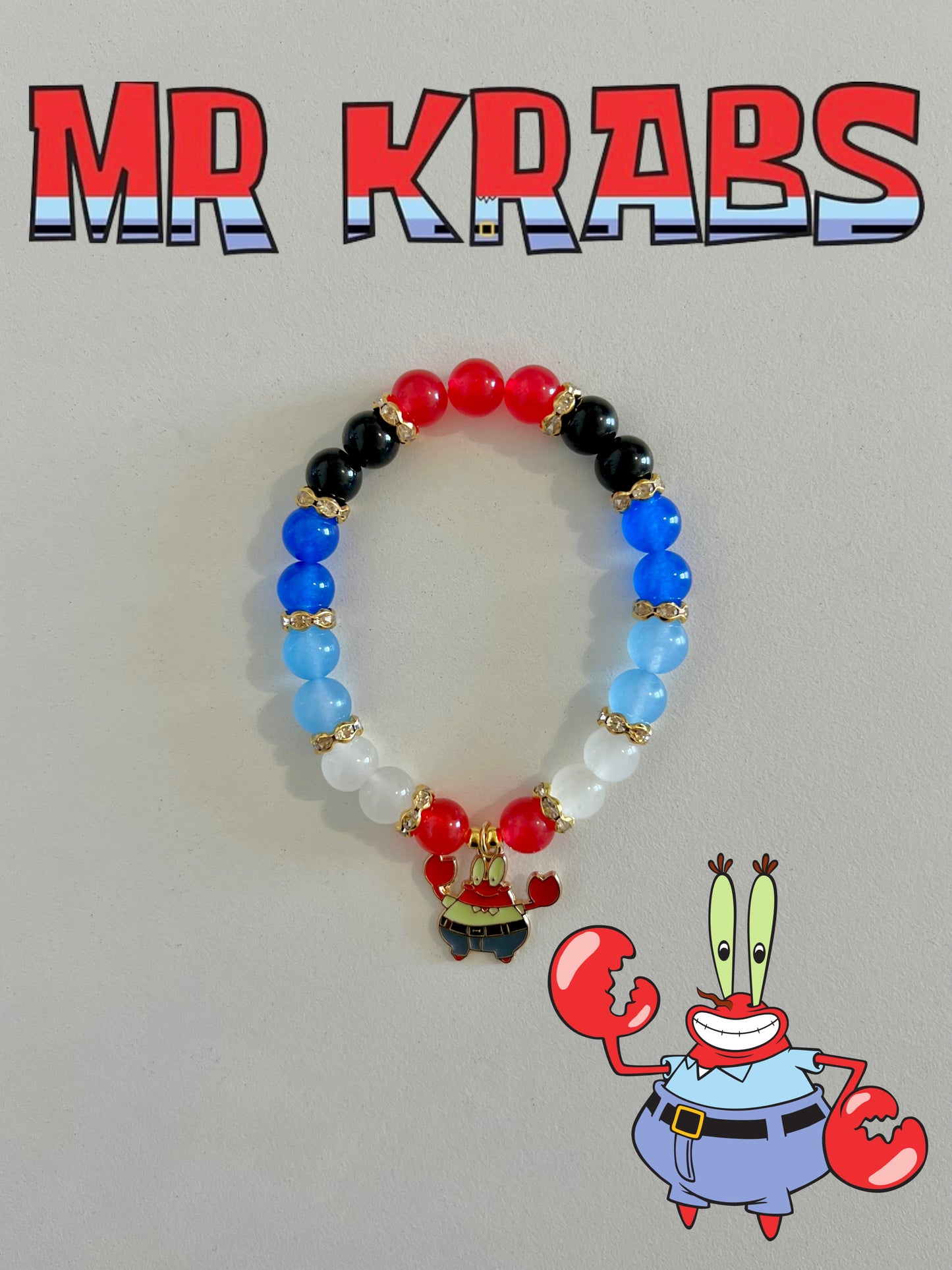 Mr.Krabs Beaded Bracelet