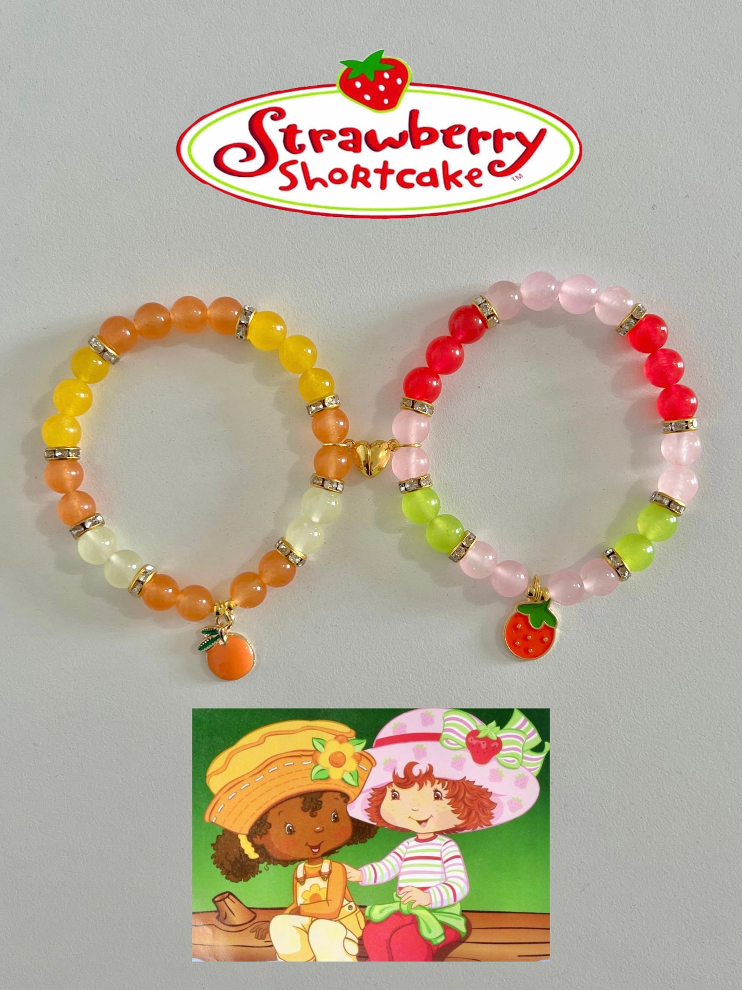 Strawberry Shortcake & Orange Blossom Bracelet Set