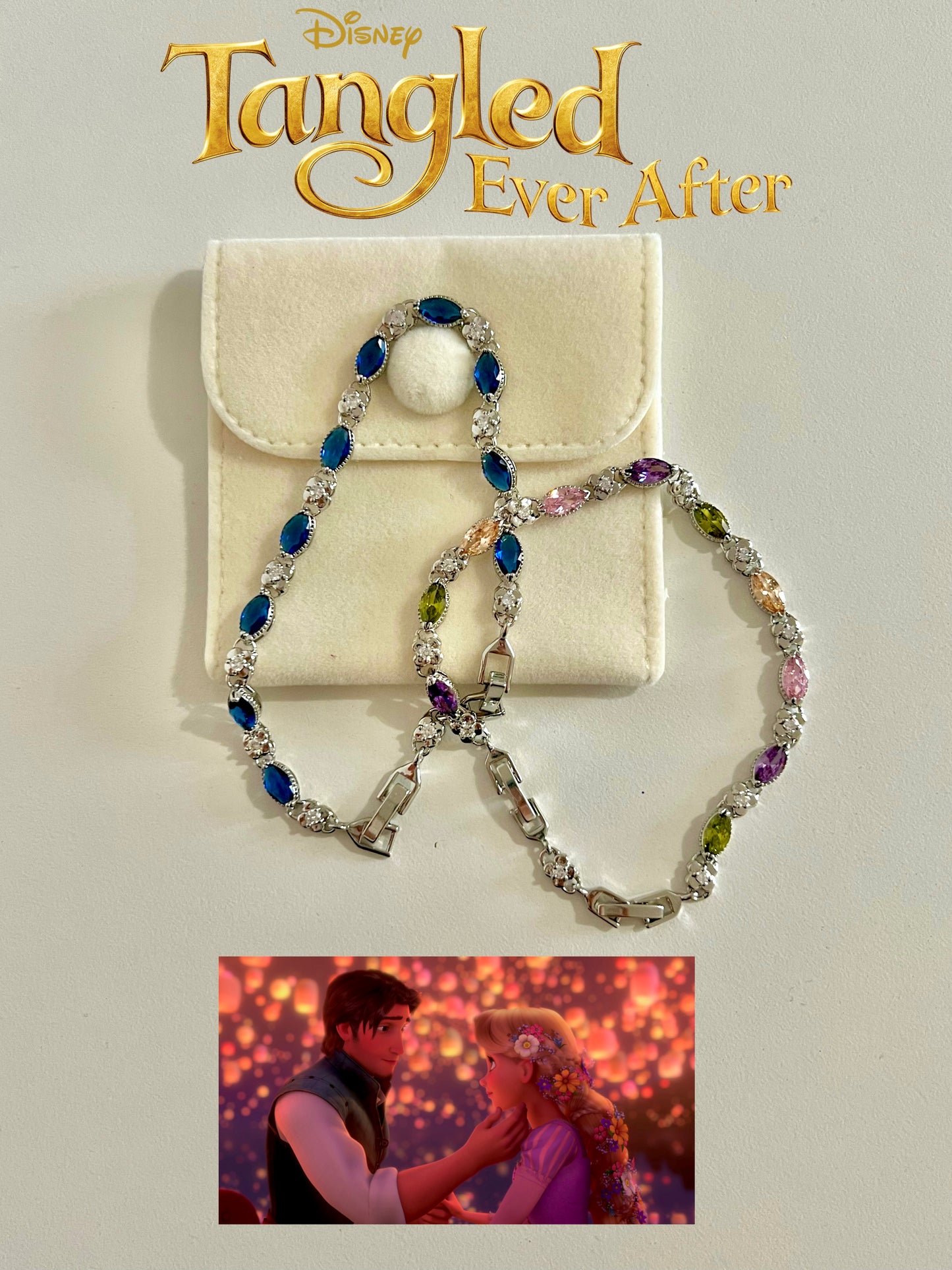Rapunzel & Eugene Silver Bracelet Set