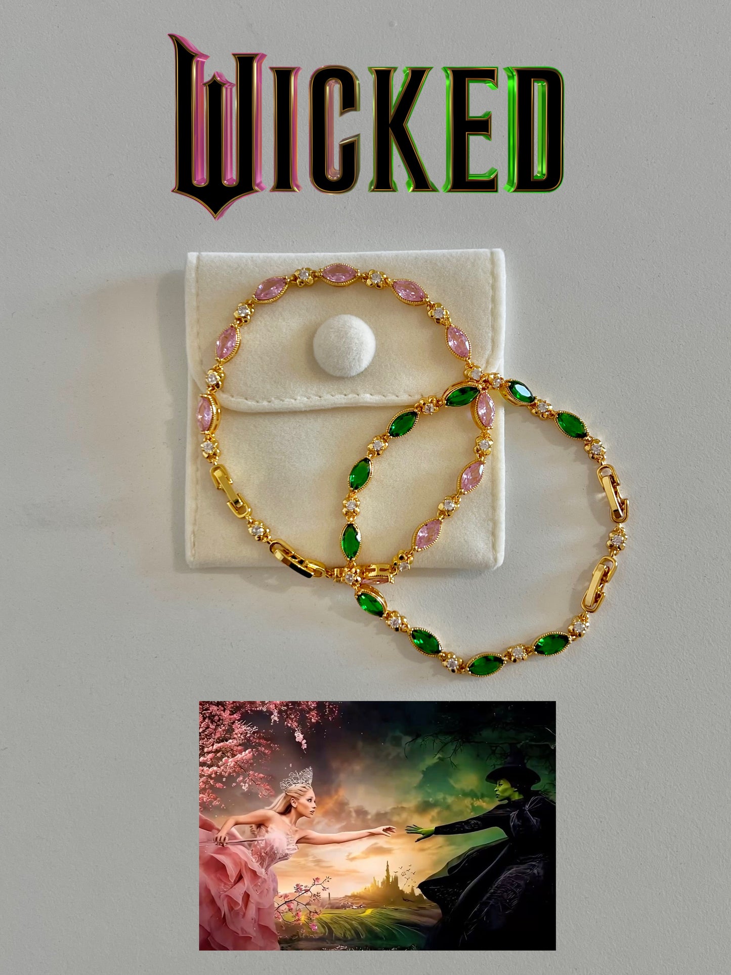 Elphaba & Glinda Bracelet Set