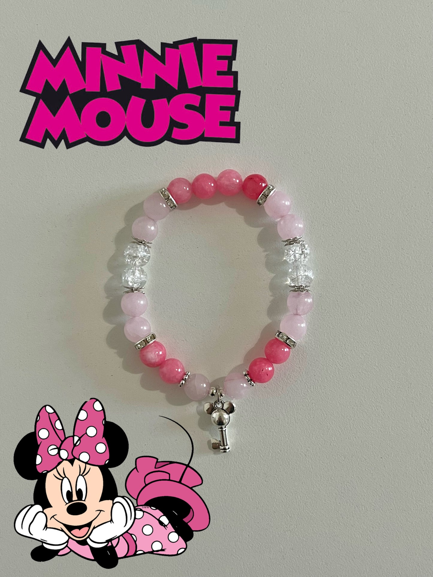 Minnie Mouse Beaded Bracelet