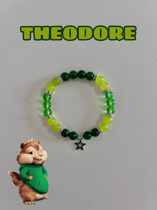 Theodore the Chipmunk Beaded Bracelet