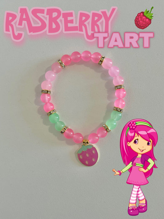 Raspberry Tart Beaded Bracelet