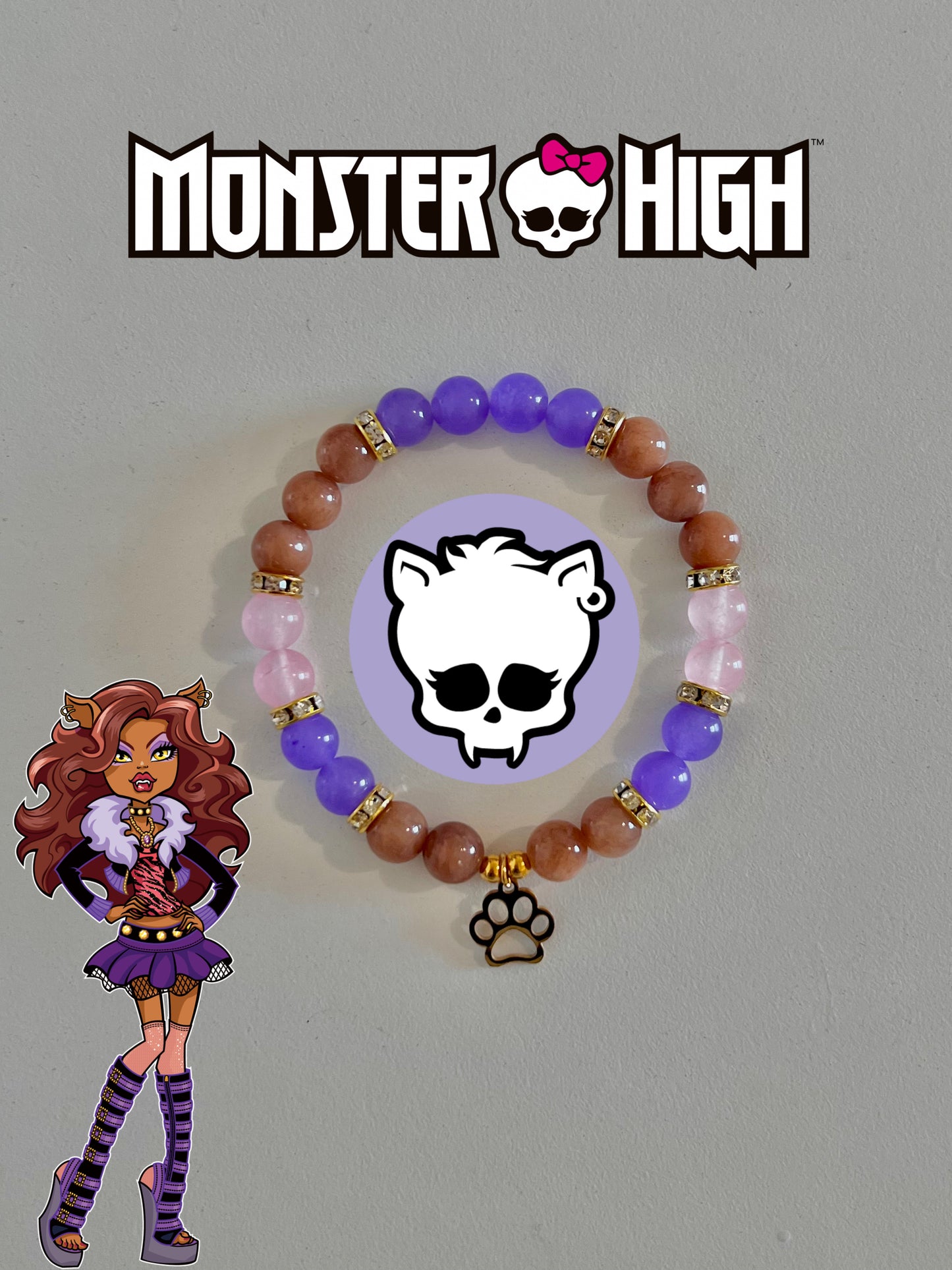 Clawdeen Wolf Beaded Bracelet