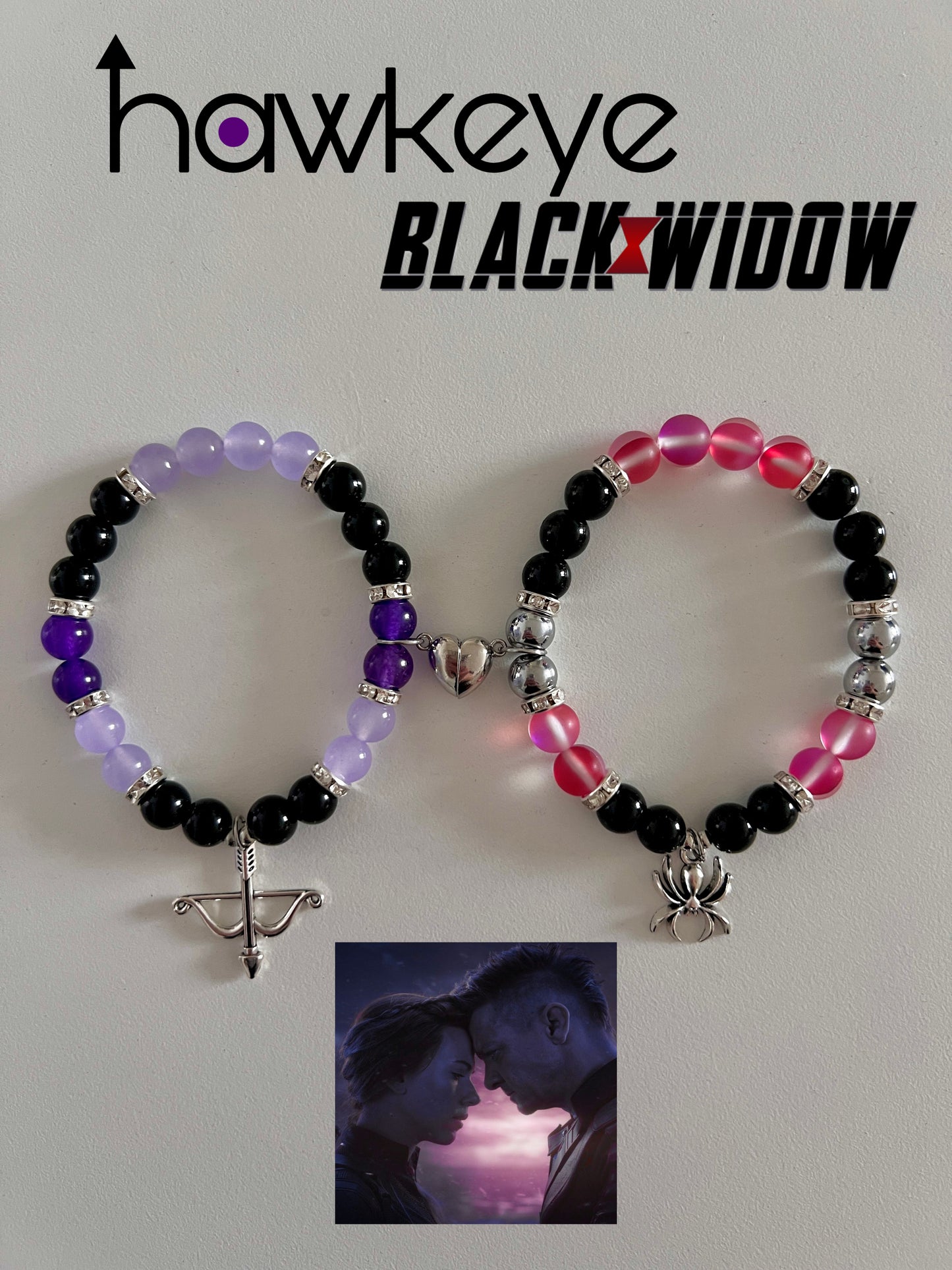Hawkeye & Black Widow Bracelet Set