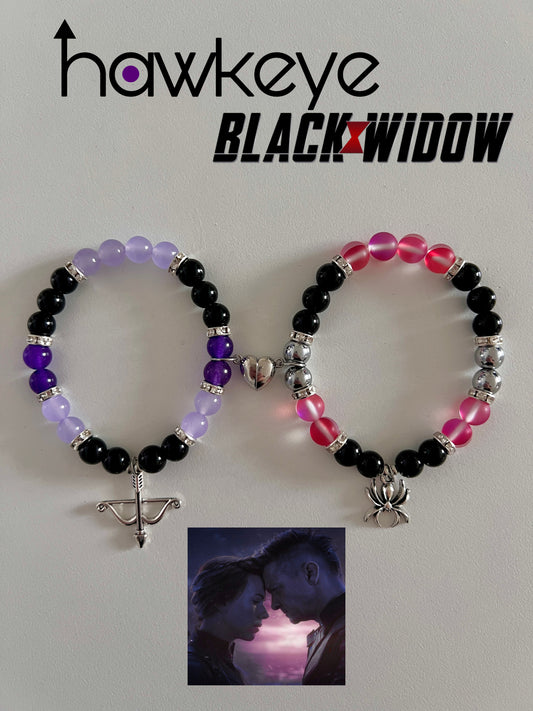Hawkeye & Black Widow Bracelet Set