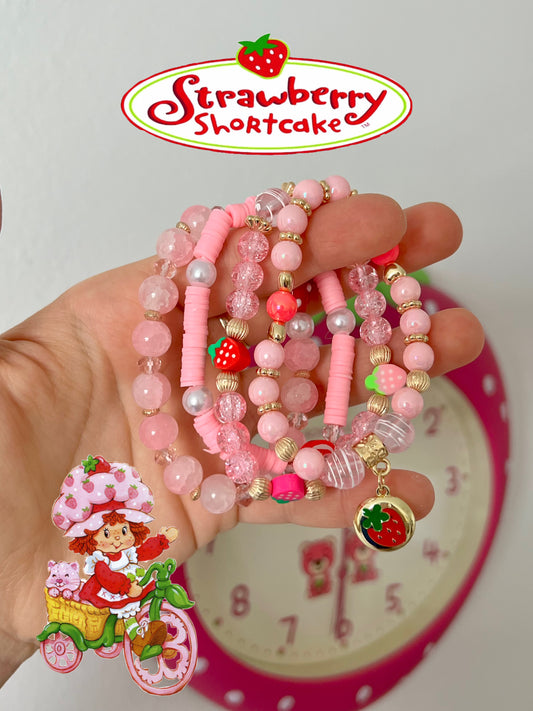 Strawberry Set #3 Exclusive Beaded Bracelet