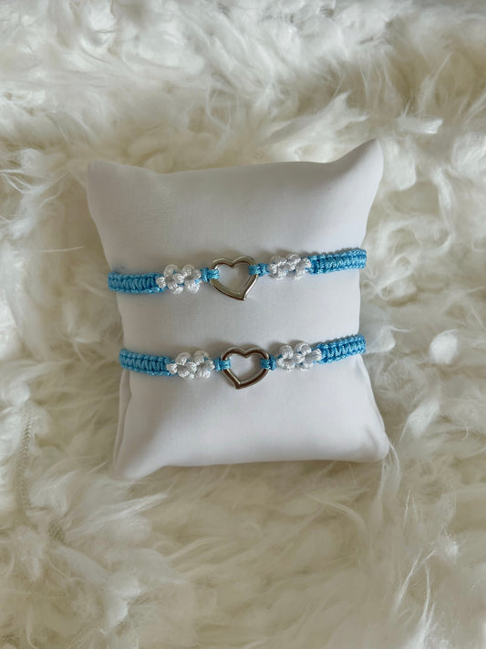 Blue Heart Exclusive Braided Bracelet