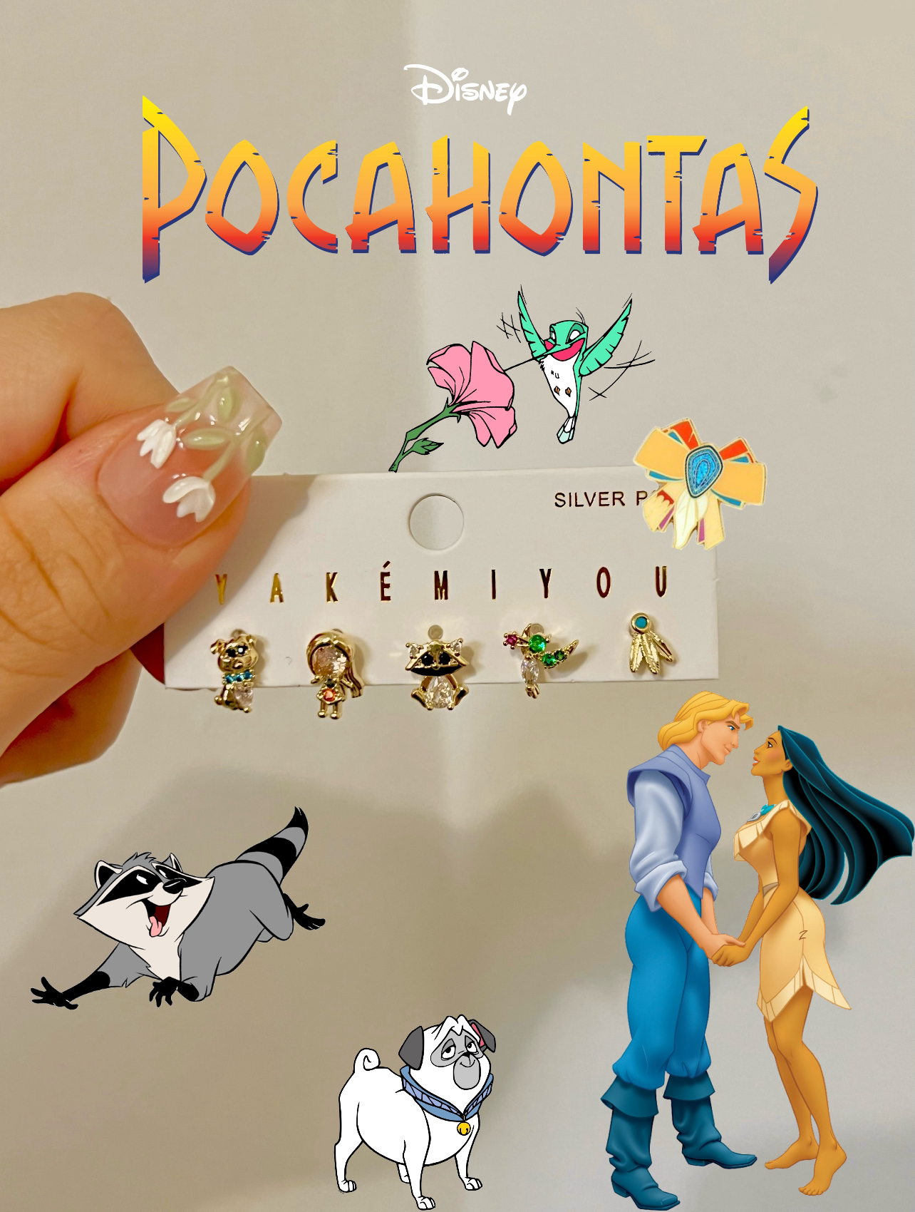 Pocahontas Earrings Set