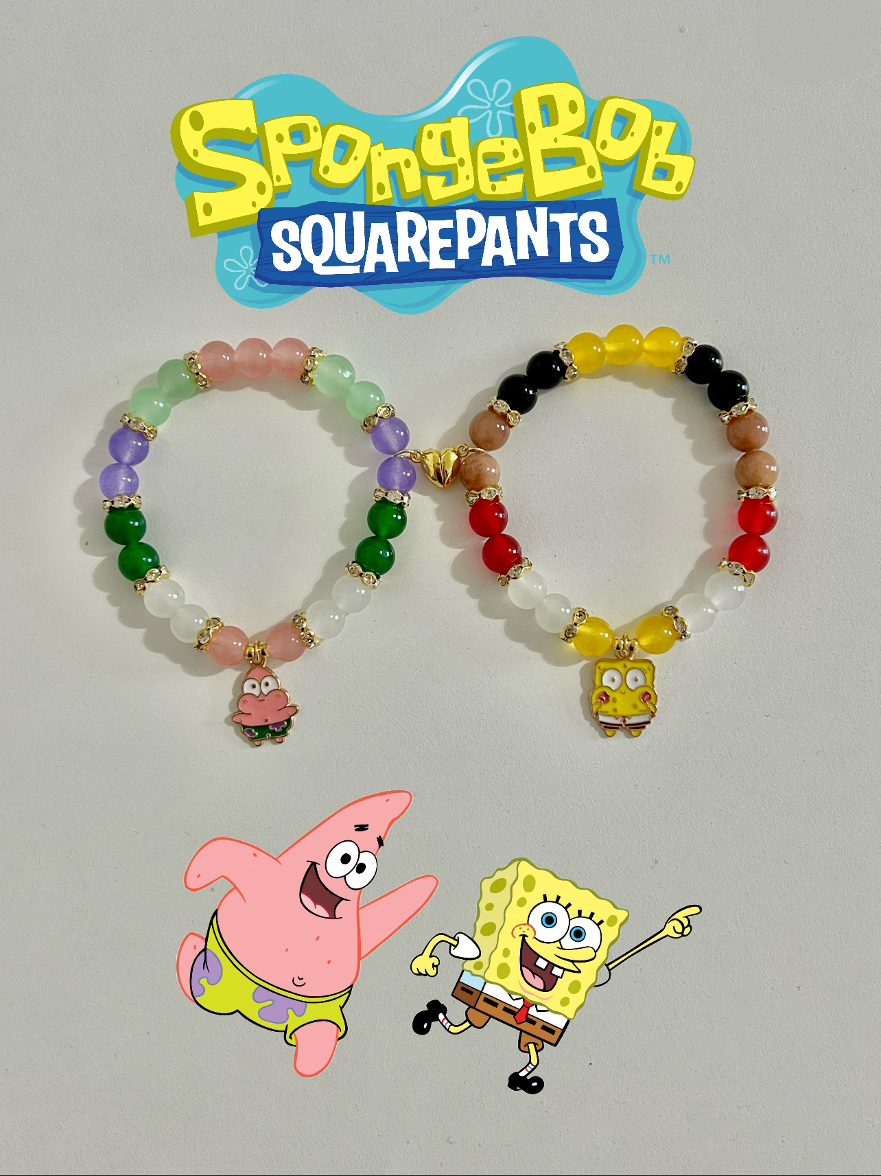 SpongeBob & Patrick Bracelet Set