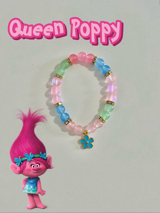 Queen Poppy Beaded Bracelet