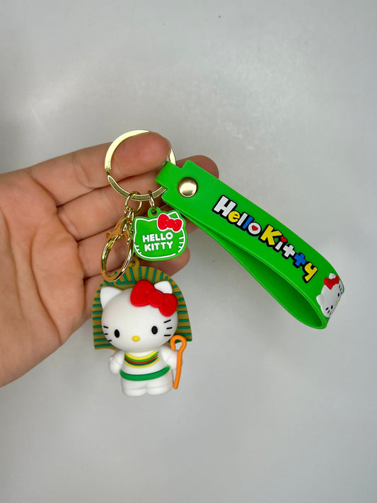 Green Hello Kitty Keychain