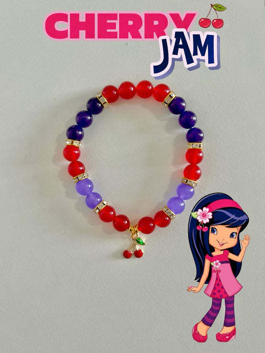 Cherry Jam Beaded Bracelet