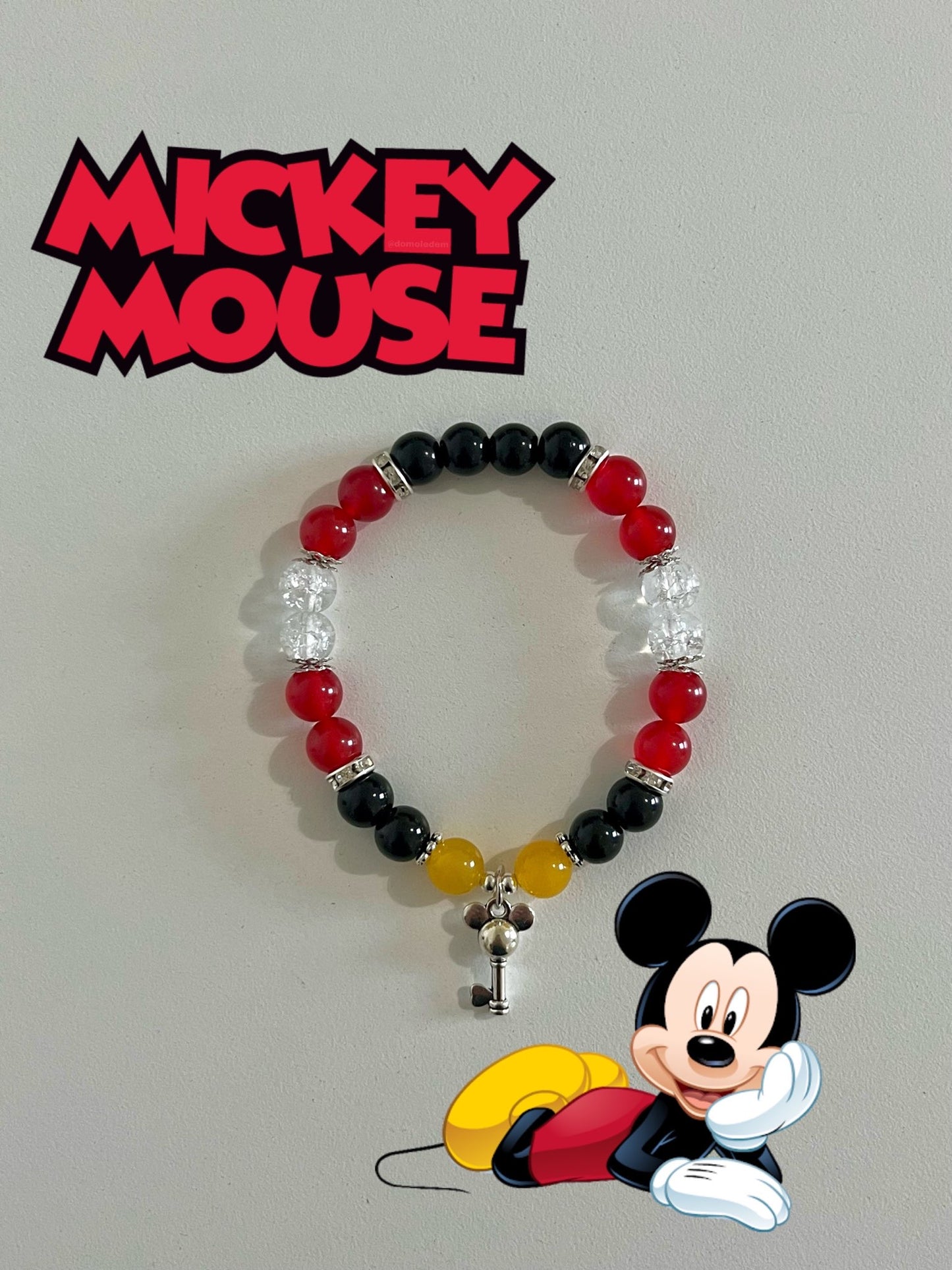 Mickey Mouse Beaded Bracelet
