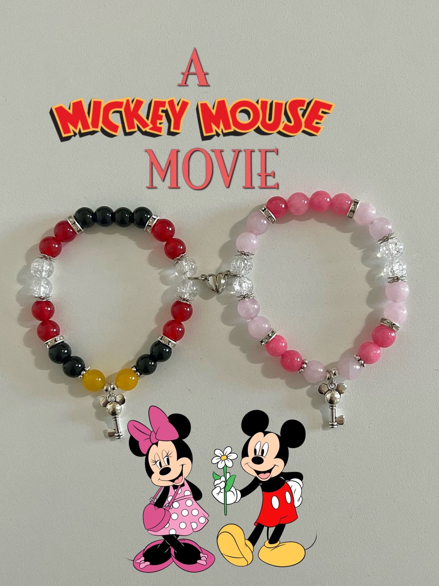Minnie & Mickey Mouse Bracelet Set