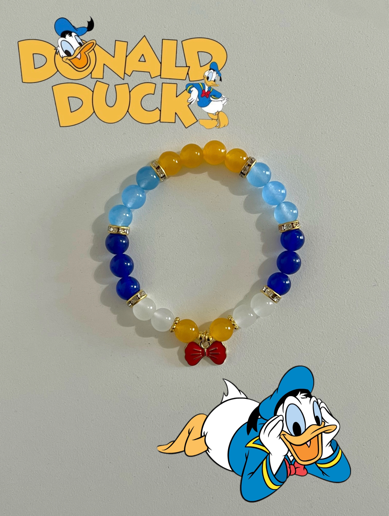 Donald Duck Beaded Bracelet